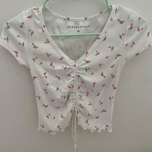 Aeropostale  floral, cropped top